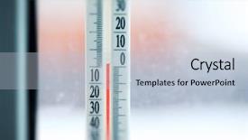  Presentation with temperature - Cool new presentation theme with thermometer showing temperature backdrop and a lemonade colored foreground