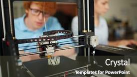  Presentation with innovation - Beautiful presentation design featuring thermoplast - using innovation backdrop and a  colored foreground