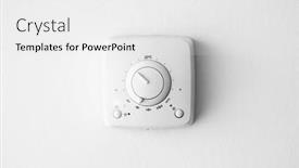  Presentation with climate - PPT layouts featuring thermostat-climate-control-close-up background and a white colored foreground