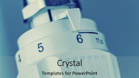  Presentation with waste - PPT theme with thermostat heating background and a  colored foreground