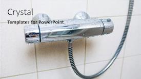  Presentation with bar - Slides with thermostatic-shower-mixer-bar background and a white colored foreground
