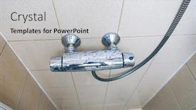  Presentation with babies shower - Theme featuring thermostatic-shower-mixer-bar background and a light gray colored foreground