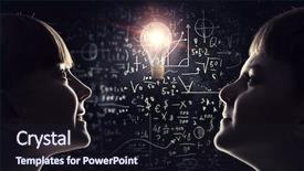  Presentation with media - PPT theme with these two are little genius background and a wine colored foreground