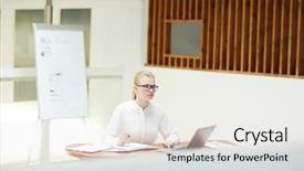  Presentation with sad lonely student sitting - PPT theme consisting of thesis management - young student sitting by desk background and a  colored foreground