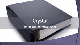  Presentation with binder - Presentation theme with thick blank black binder often background and a gray colored foreground