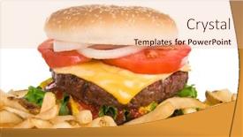  Presentation with salty - Slides enhanced with thick-fresh-juicy-hamburger background and a lemonade colored foreground