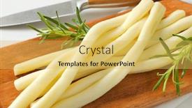  Presentation with strings - Slides having thick-strings-of-hand-pulled background and a yellow colored foreground