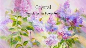  Presentation with lilac bush - Audience pleasing slide set consisting of thickets-of-lilac-bush backdrop and a lemonade colored foreground