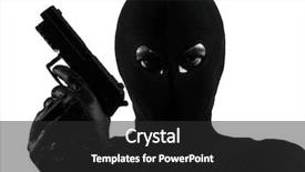  Presentation with gun - Beautiful theme featuring silhouette studio isolated on white backdrop and a dark gray colored foreground