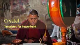  Presentation with ladakh - Cool new theme with thiksey-india-september-4-2011 backdrop and a tawny brown colored foreground