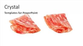  Presentation with dry - Slide set consisting of thin air - two folded slices of dry background and a  colored foreground