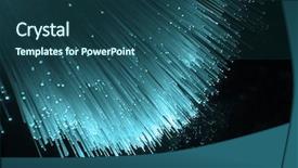  Presentation with thin blue line - Presentation theme featuring thin blue line - computer data concept with fiber background and a ocean colored foreground