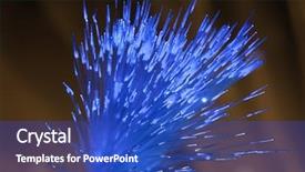  Presentation with fiber optics - Presentation with thin blue line - fiber optics close-up modern computer background and a cobalt blue colored foreground