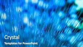  Presentation with fiber optics - Amazing presentation theme having thin blue line - fiber optics close-up modern computer backdrop and a teal colored foreground