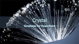  Presentation with fiber reinforced polymer - PPT theme featuring thin blue line - fiber optics background and a ocean colored foreground