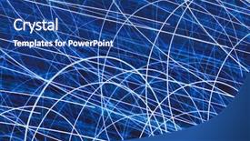  Presentation with movements - Colorful PPT theme enhanced with thin blue line - light striped trails with chaotic backdrop and a ocean colored foreground