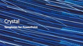  Presentation with movements - Colorful presentation theme enhanced with thin blue line - light striped trails with chaotic backdrop and a ocean colored foreground