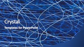  Presentation with movements - Presentation theme featuring thin blue line - light striped trails with chaotic background and a ocean colored foreground