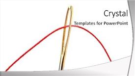  Presentation with thin blue line - Amazing presentation having thin blue line - needle and thread backdrop and a white colored foreground