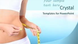  Presentation with tape recorder masters - Presentation with thin blue line - slim girl with tape background and a sky blue colored foreground