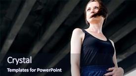  Presentation with black people trying to cross a broken bridge for peace - PPT layouts consisting of thin blue line - young girl posing background and a  colored foreground