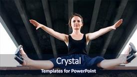  Presentation with thin blue line - Slide deck enhanced with thin blue line - young girl posing background and a navy blue colored foreground