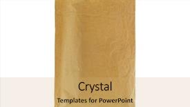  Presentation with brown paper bag - Beautiful PPT layouts featuring thin brown grocery paper bag backdrop and a yellow colored foreground