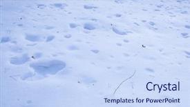  Presentation with snow - Presentation with thin ice - background with the image background and a  colored foreground