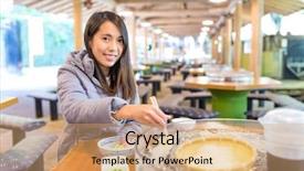  Presentation with japan naval - Audience pleasing PPT layouts consisting of thin ice - woman eating somen in japan backdrop and a  colored foreground