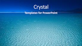  Presentation with water - Amazing PPT theme having thin layer of water covers backdrop and a navy blue colored foreground