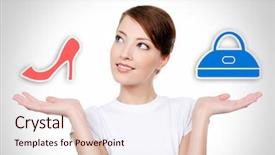  Presentation with love between man and woman - Beautiful slide deck featuring black bean burger with mashed backdrop and a gray colored foreground