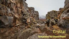  Presentation with human fault - PPT layouts having thingvellir-landscape-fault-lines-making background and a tawny brown colored foreground