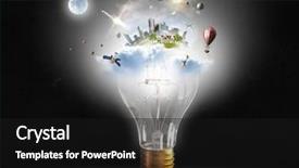  Presentation with think - PPT layouts having think green concept mixed media background and a black colored foreground