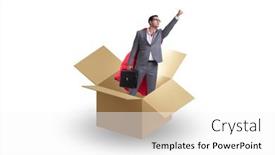  Presentation with think - PPT layouts enhanced with think-out-of-box-concept background and a white colored foreground