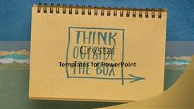  Presentation with personal development - Presentation consisting of think-outside-the-box-inspirational background and a yellow colored foreground