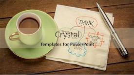  Presentation with table napkin - Cool new theme with think-positively-big-and-outside backdrop and a lemonade colored foreground