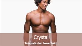  Presentation with native american community - Amazing slides having think strong - afro american shirtless man showing backdrop and a coral colored foreground