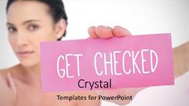  Presentation with think tank - PPT theme featuring think tank - composite image for breast cancer background and a lemonade colored foreground