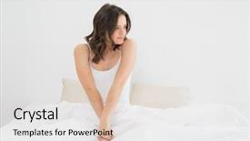  Presentation with table of content - Amazing slide set having think tank - content young woman sitting backdrop and a light gray colored foreground