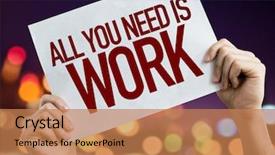  Presentation with work place violence - Presentation theme having market needs - all you need is work background and a coral colored foreground