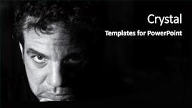  Presentation with black man - Cool new presentation with thinker - black and white portrait backdrop and a black colored foreground