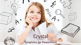  Presentation with school kids - Amazing slide deck having personel - women workers brigade backdrop and a tawny brown colored foreground