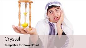  Presentation with thinking - Presentation design enhanced with thinking about passage of time background and a lemonade colored foreground