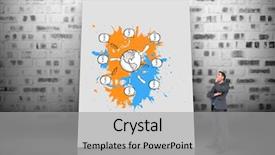  Presentation with image of car racing - Beautiful theme featuring thinking businessman against white card backdrop and a  colored foreground