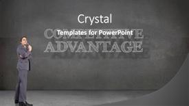  Presentation with thinking - Slide deck enhanced with thinking-businessman-holding-glasses-against and a dark gray colored foreground