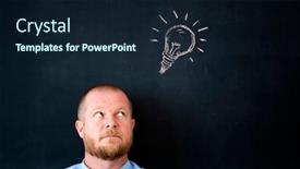  Presentation with contemplating - PPT layouts consisting of thinking-businessman-standing-pensive-contemplating background and a wine colored foreground