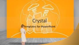  Presentation with image of car racing - Amazing PPT layouts having thinking businesswoman against orange card backdrop and a yellow colored foreground