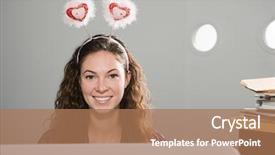  Presentation with office ergonomics man worker exercising - Slides enhanced with thinking deeply - office worker wearing deely bopper background and a  colored foreground