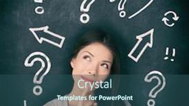  Presentation with new ideas - Slide set enhanced with thinking-young-asian-woman-confused background and a ocean colored foreground