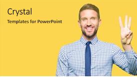  Presentation with tie - Colorful presentation theme enhanced with third eye - handsome business man wearing tie backdrop and a  colored foreground